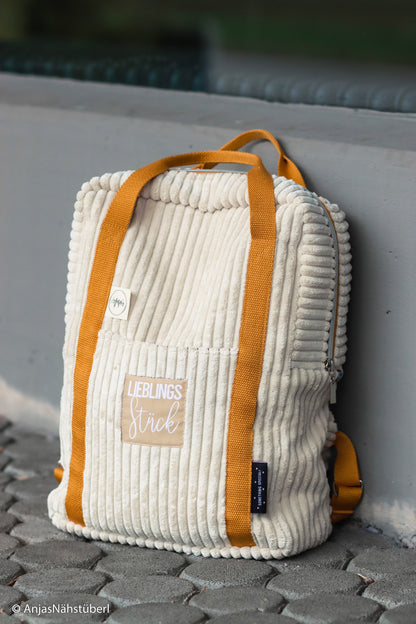 CORD SAMT STOFF - WANJA VON SWAFING naturweiß