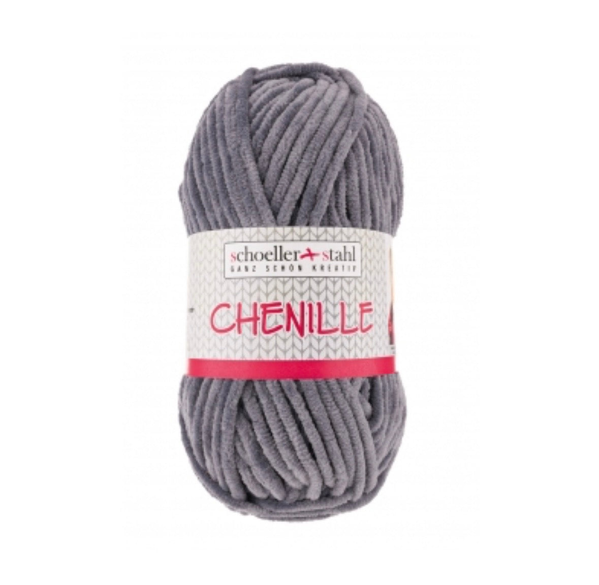 CHENILLE WOLLE hellgrau