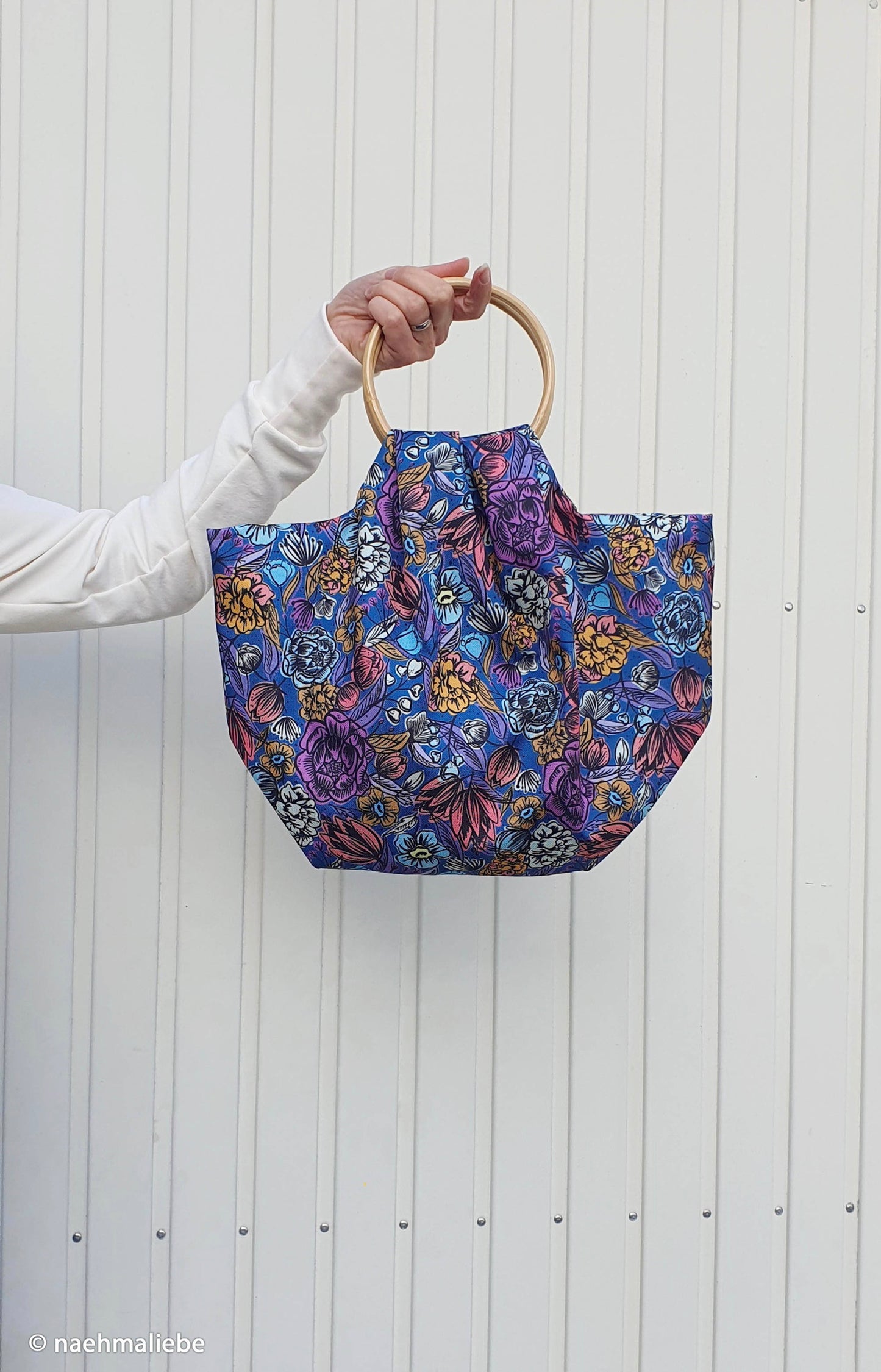 Oxfordgewebe Flowers blau by SWAFING