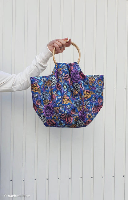 Oxfordgewebe Flowers blau by SWAFING