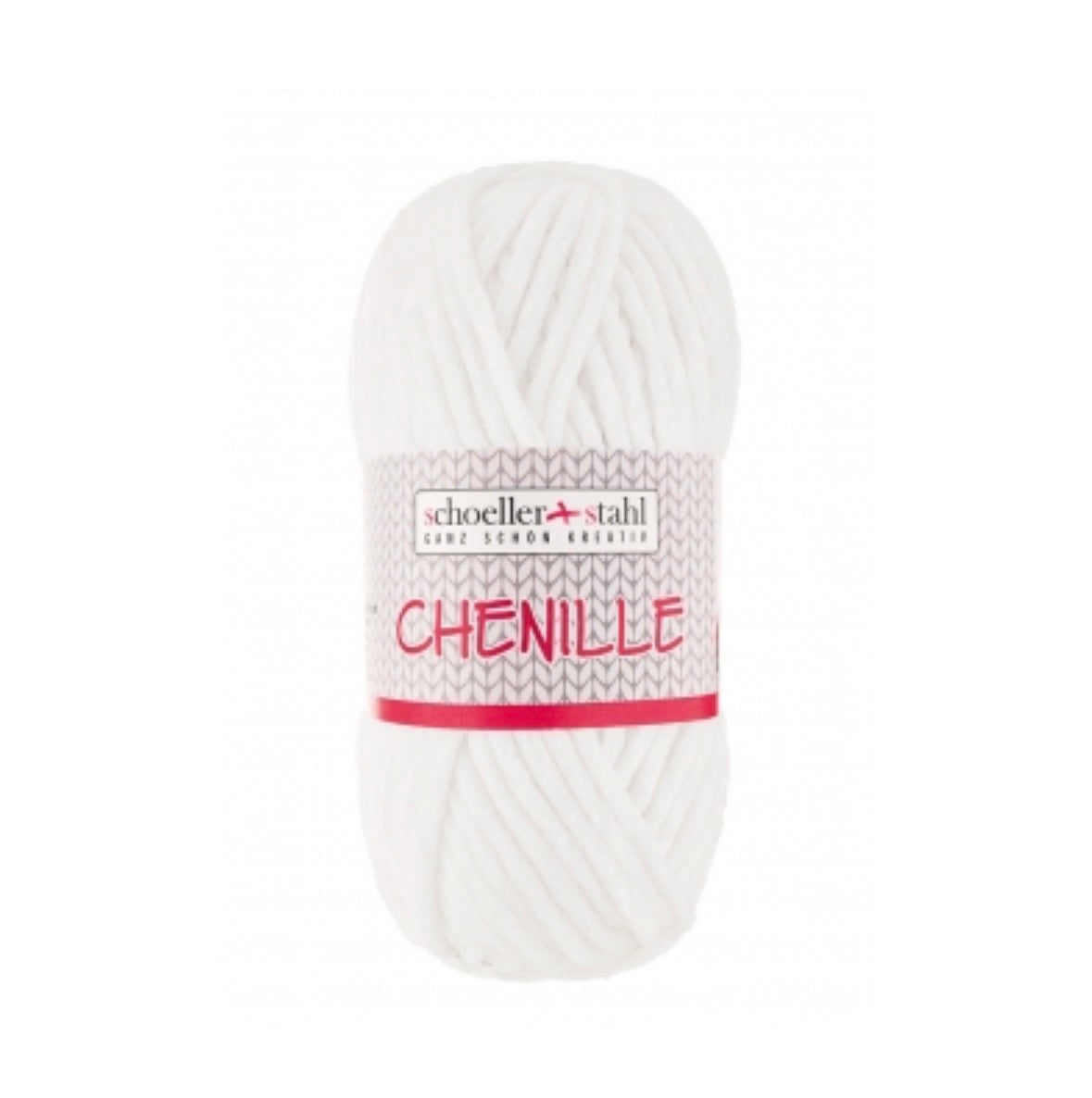 CHENILLE WOLLE weiß