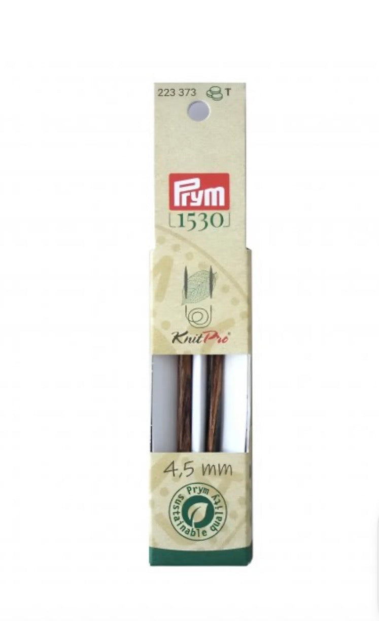 Prym Rundstricknadelspitzen kurz Natural (Stärke 4,5 / 8,7 cm Länge)