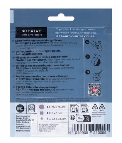 Prym Rub-On Patch STRETCH (3 Stück / verschiedene Farben)