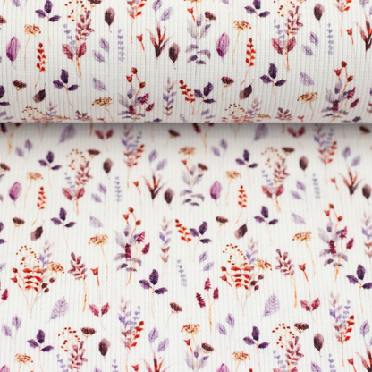 Rippjersey FLOWERS by Swafing