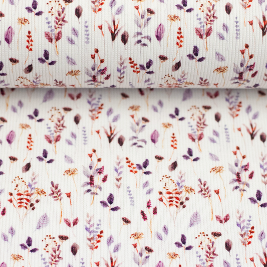 Rippjersey FLOWERS by Swafing