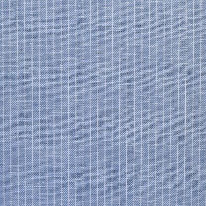 Mischgewebe PAUL hellblau meliert und gestreift -Leinen-Baumwolle-Mix by Swafing
