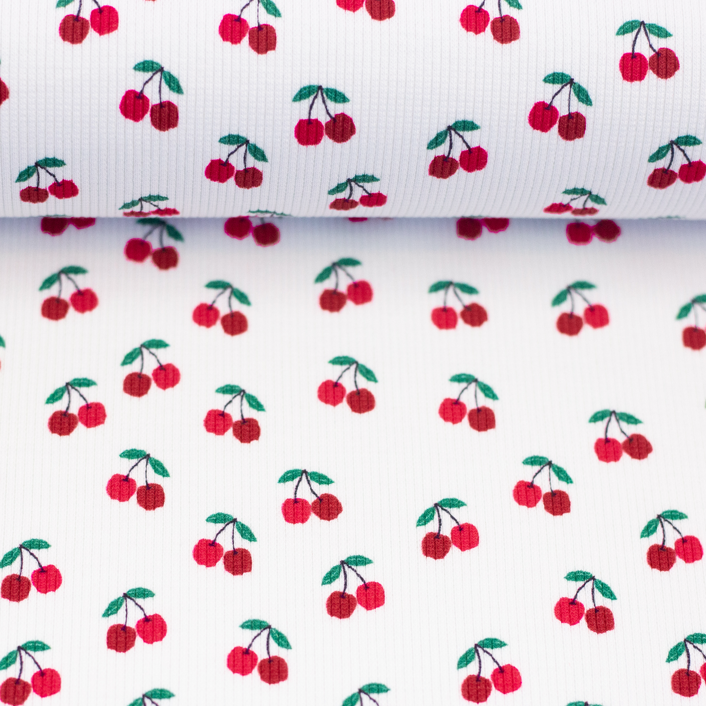 Rippjersey CHERRY by Swafing