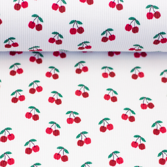 Rippjersey CHERRY by Swafing