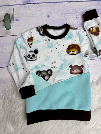 SWEATER Wild animals Gr.98