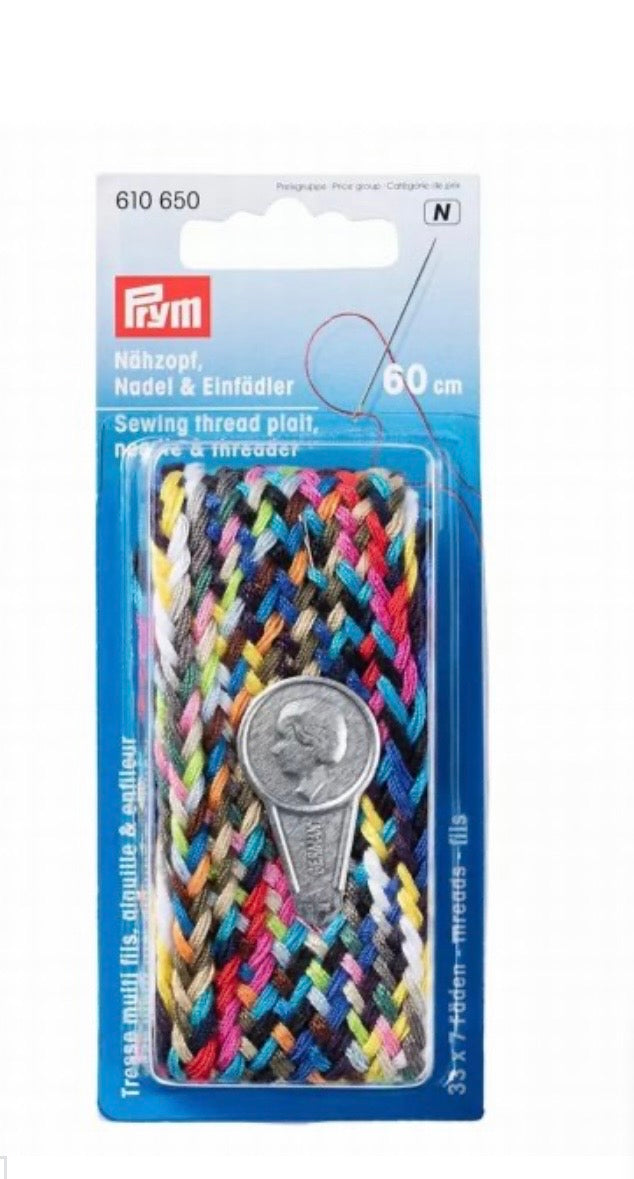Prym Nähzopf (mit Nadel & Einfädler/ Fädenlänge 60 cm)
