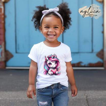 BÜGELBILD Einhornliebe