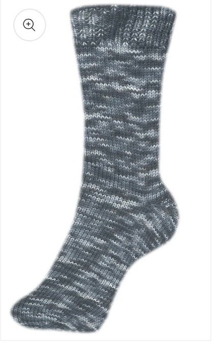 Fortissima bunte 4-fach Sockenwolle | Farbe 2445 - STEIN