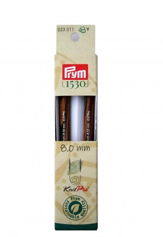 Prym Rundstricknadelspitzen lang Natural (Stärke 8,0 / 11,6 cm)