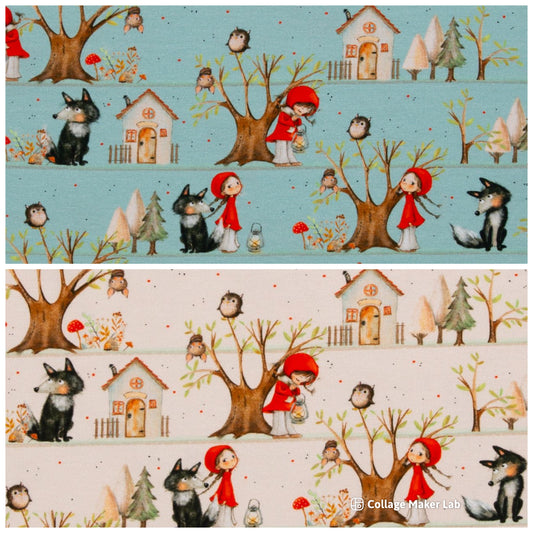 ROTKÄPPCHEN Baumwolljersey in 2 Farben SWAFING