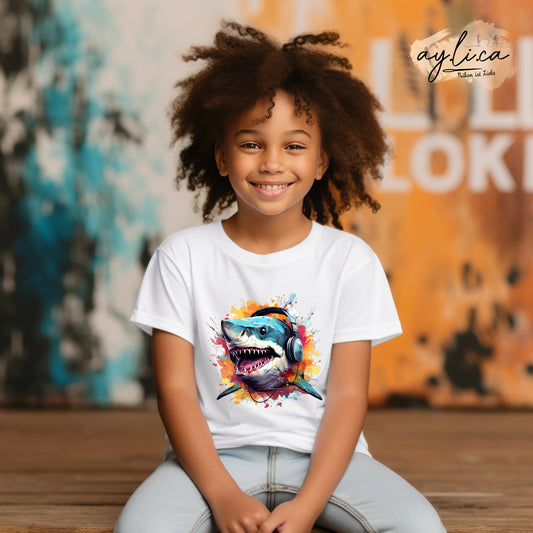 BÜGELBILD Music Shark in 2 Größen