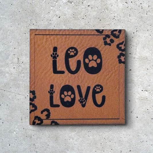 Kunstlederlabel LEO LOVE