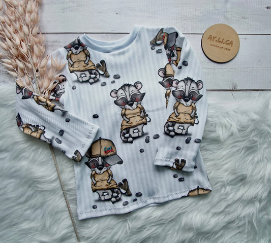 Shirt langarm COOL WASCHBÄR Gr.104/110