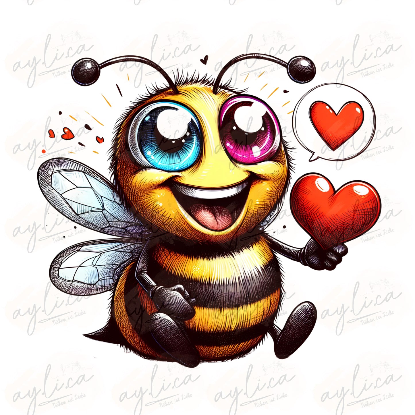 BÜGELBILD LOVELY BEE