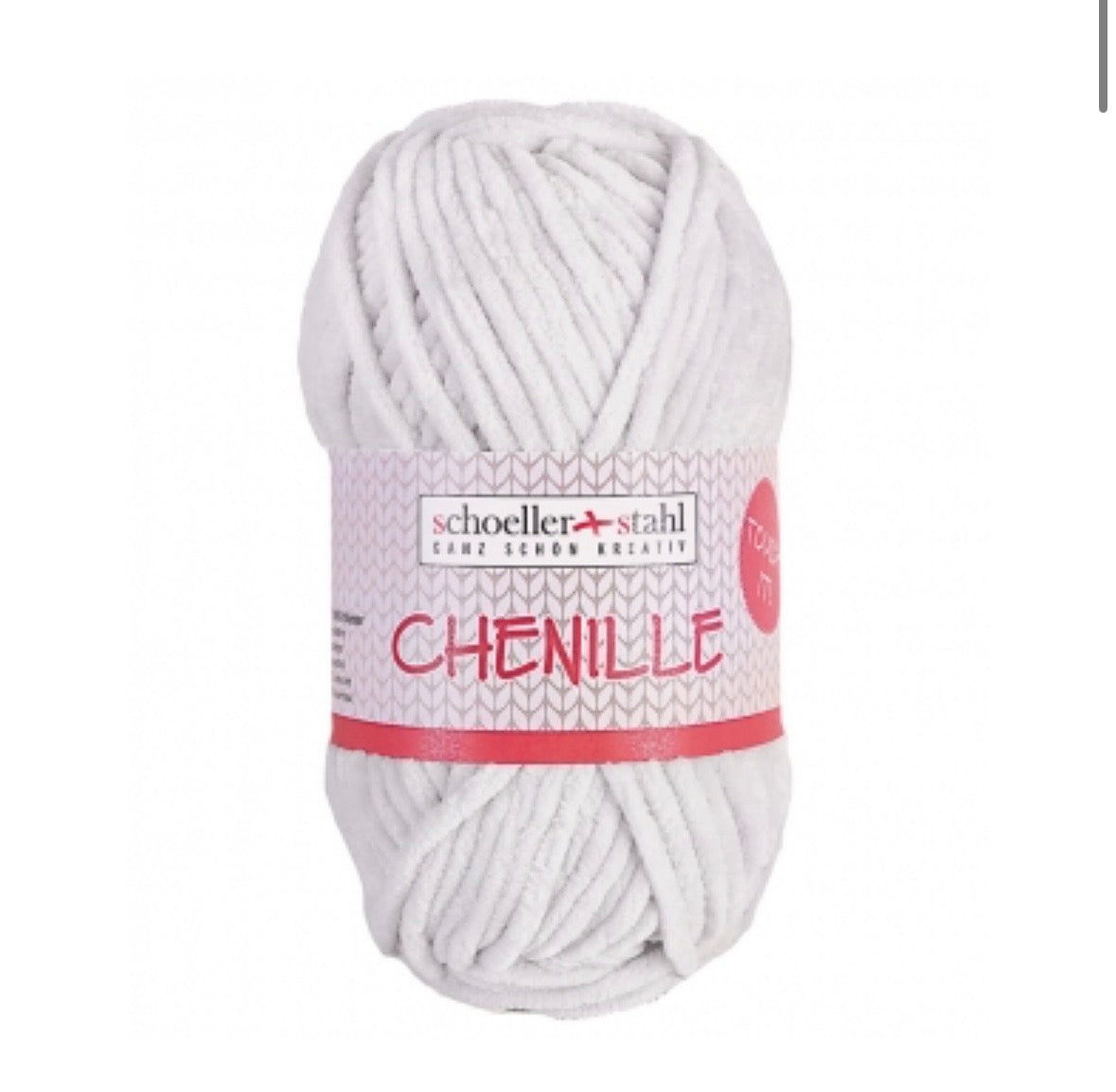 CHENILLE WOLLE silber