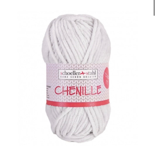 CHENILLE WOLLE silber
