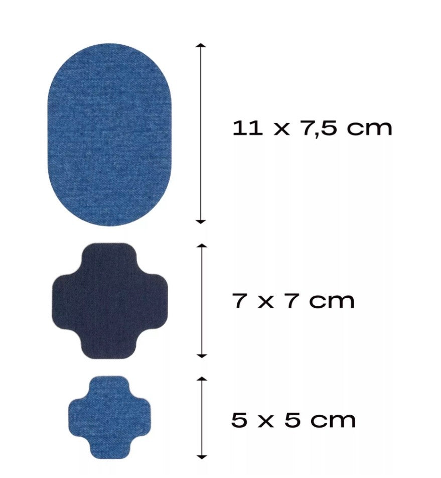 Prym Rub-On Patch STRETCHDESIGN (3 Stück/Jeans
