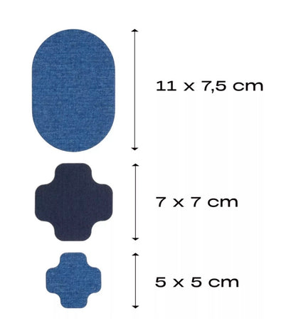 Prym Rub-On Patch STRETCHDESIGN (3 Stück/Jeans