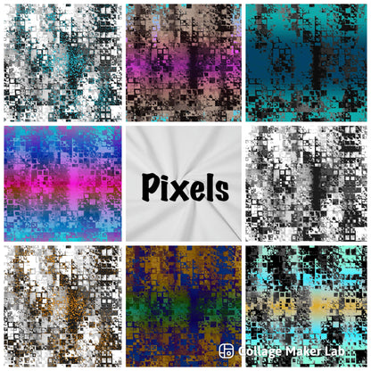 PIXELS in 8 Farben!! French Terry