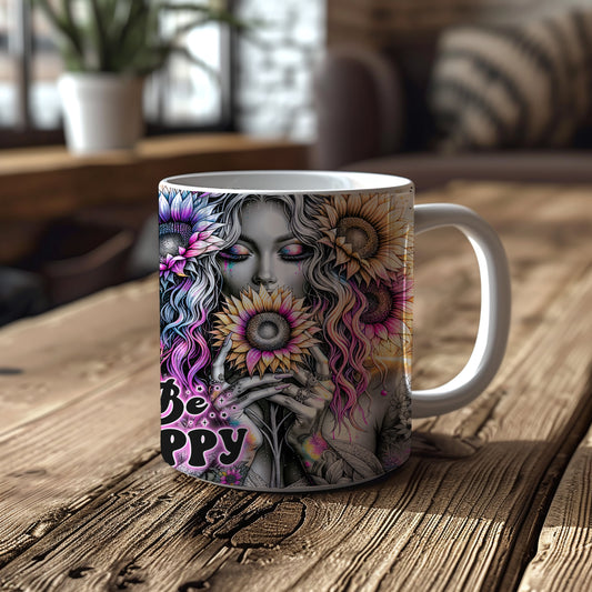 Tasse WOMAN „Be happy“