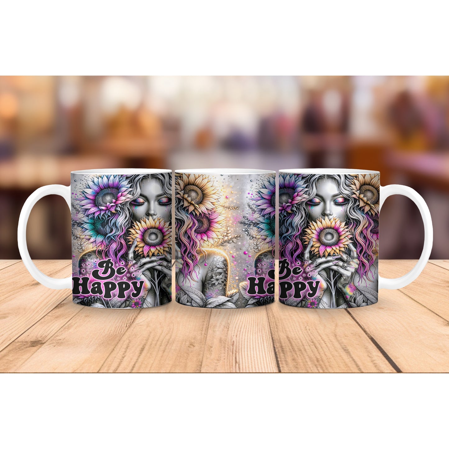 Tasse WOMAN „Be happy“