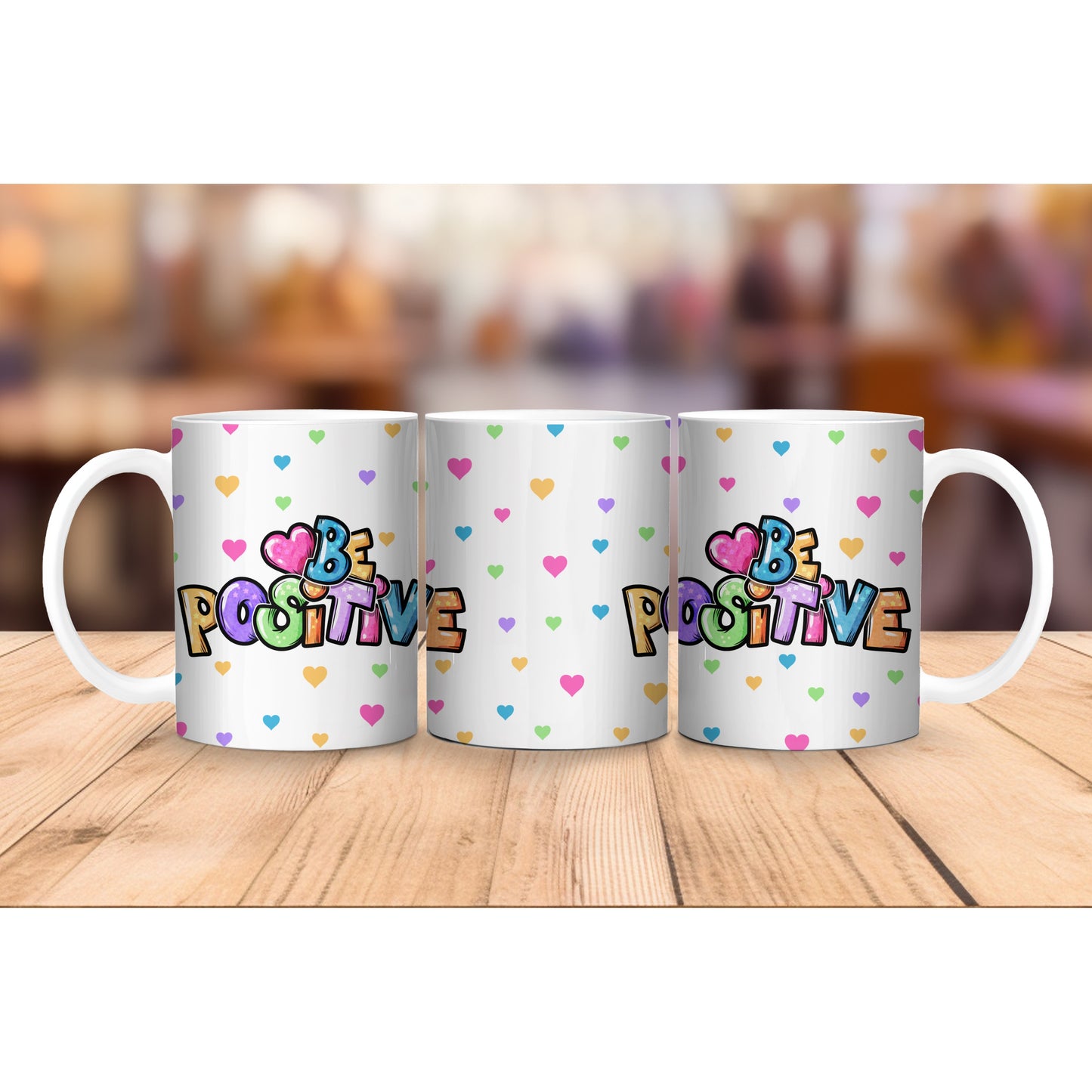 Tasse „Be positive“