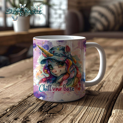 Tasse EINHORN „Chill your Base!“