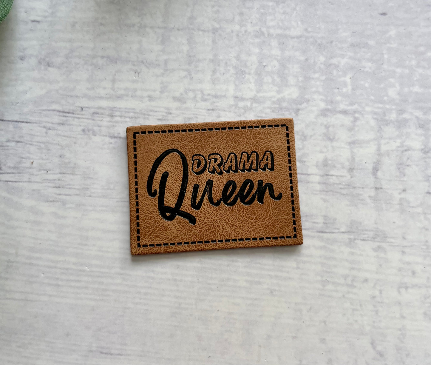 Kunstlederlabel DRAMAQUEEN / SUPERMÄN