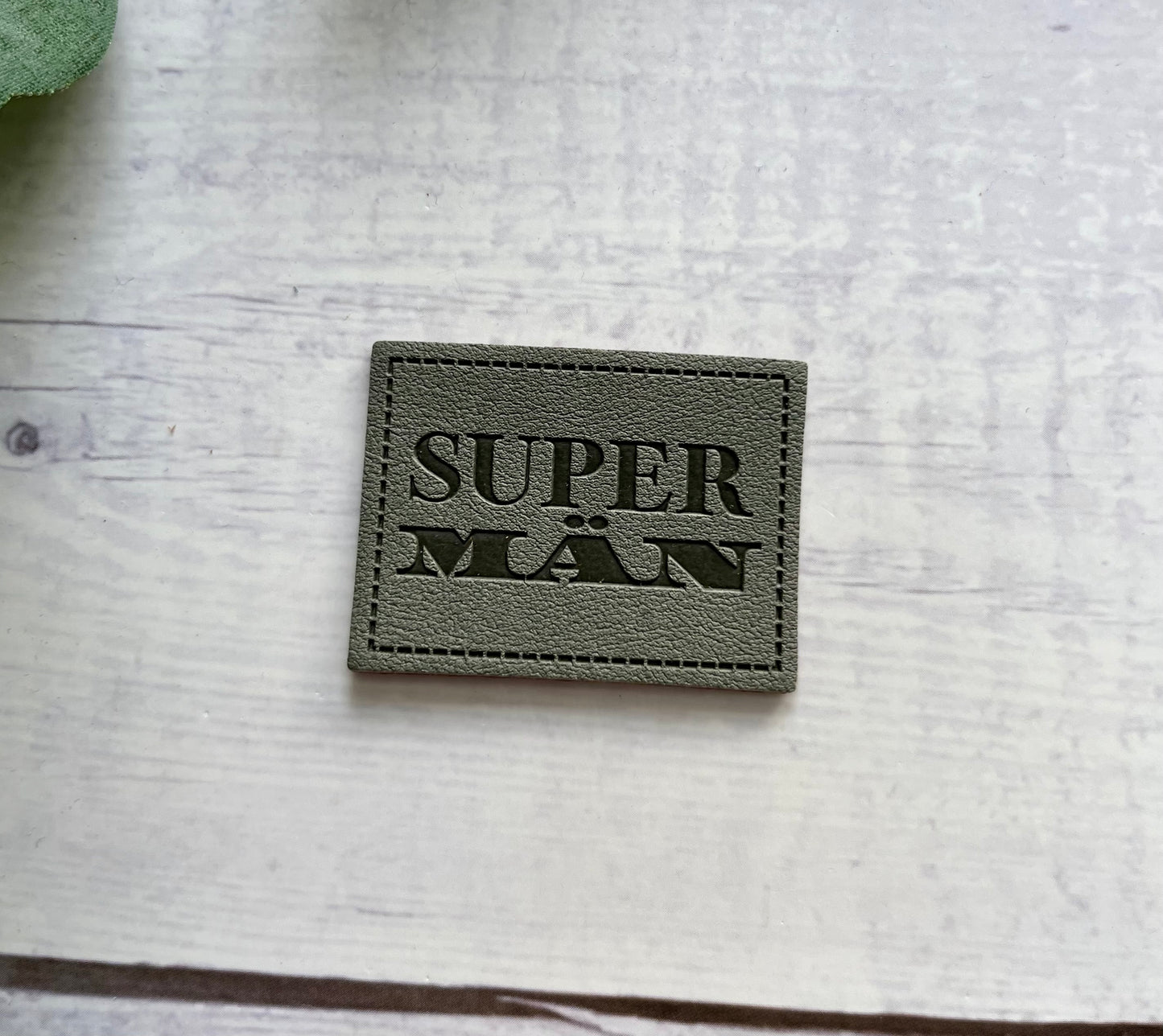 Kunstlederlabel DRAMAQUEEN / SUPERMÄN