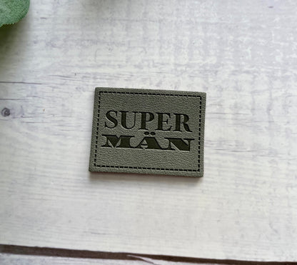 Kunstlederlabel DRAMAQUEEN / SUPERMÄN