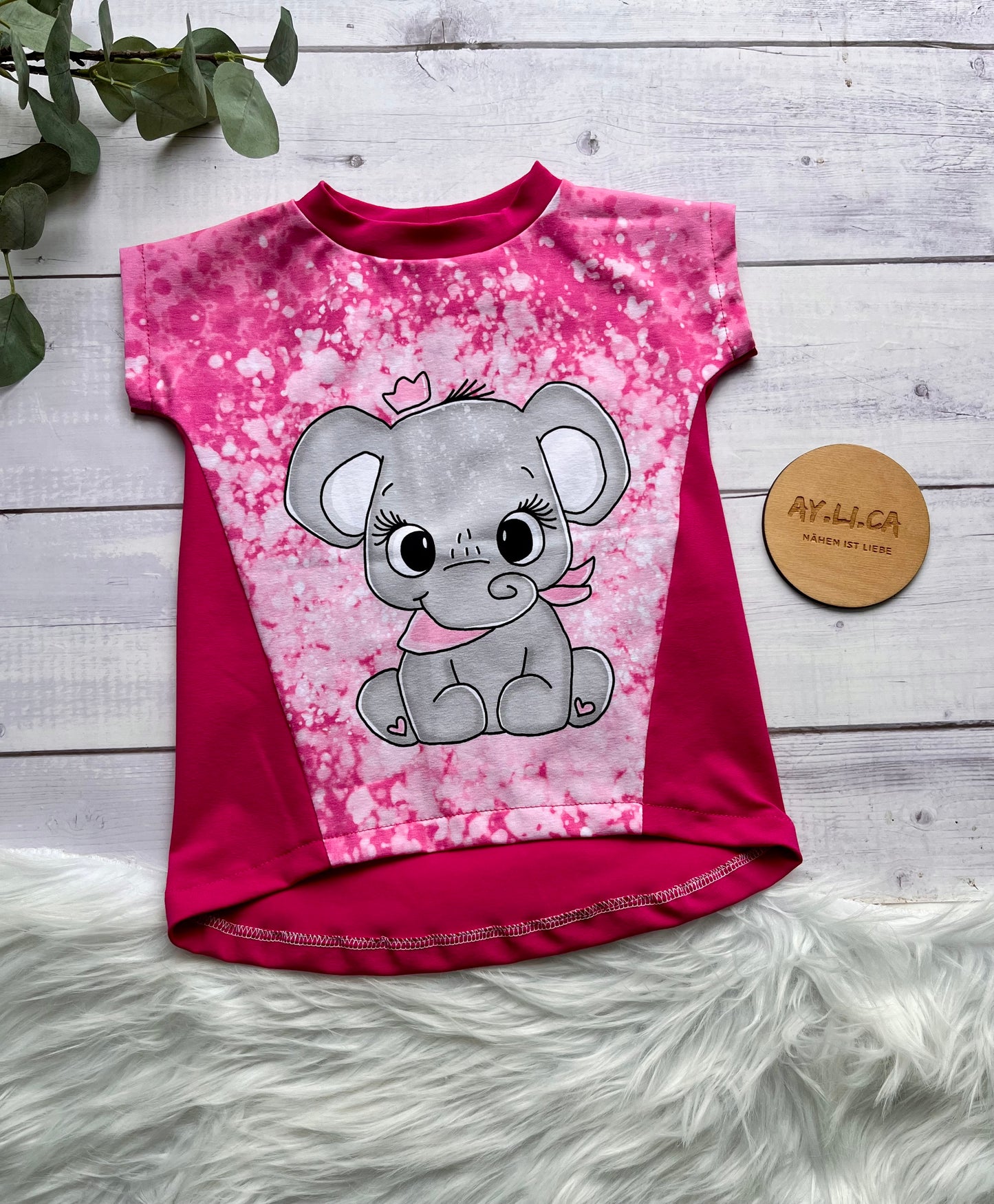 T-Shirt PINK ELEFANT Gr.86/92