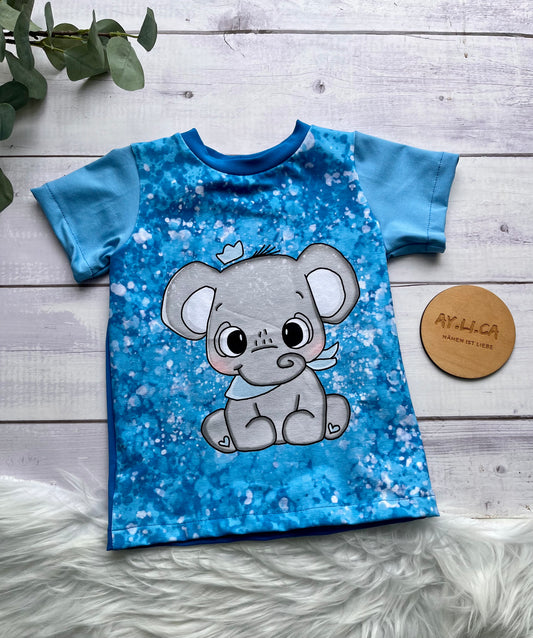 T-Shirt ELEFANT BLAU Gr.98