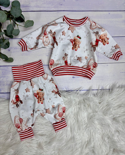 SET Oversize Sweater & Pumphose Gr.68