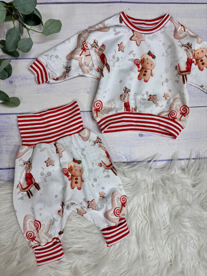 SET Oversize Sweater & Pumphose Gr.68