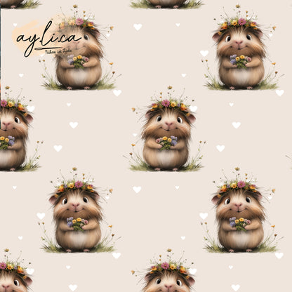 BLUMEN MEERSCHWEINCHEN CREME exklusiv