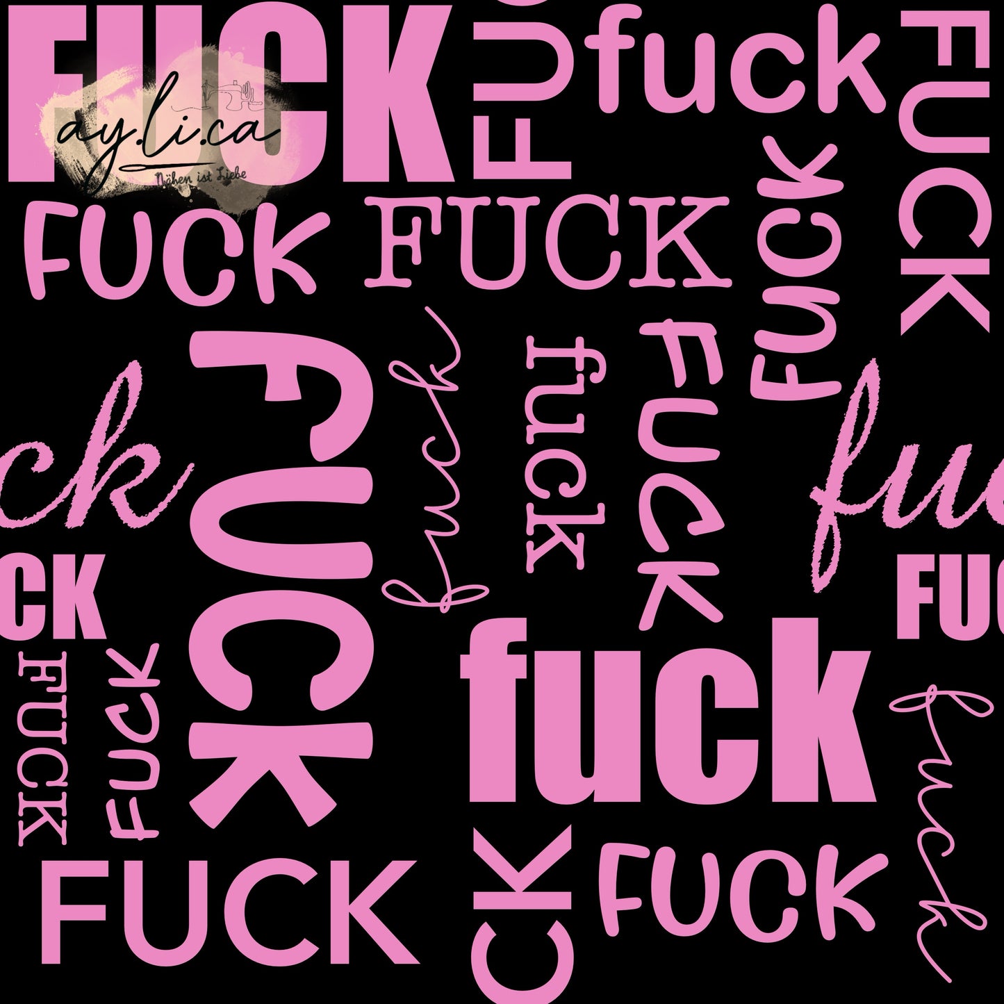 FUCK in 4 Farben