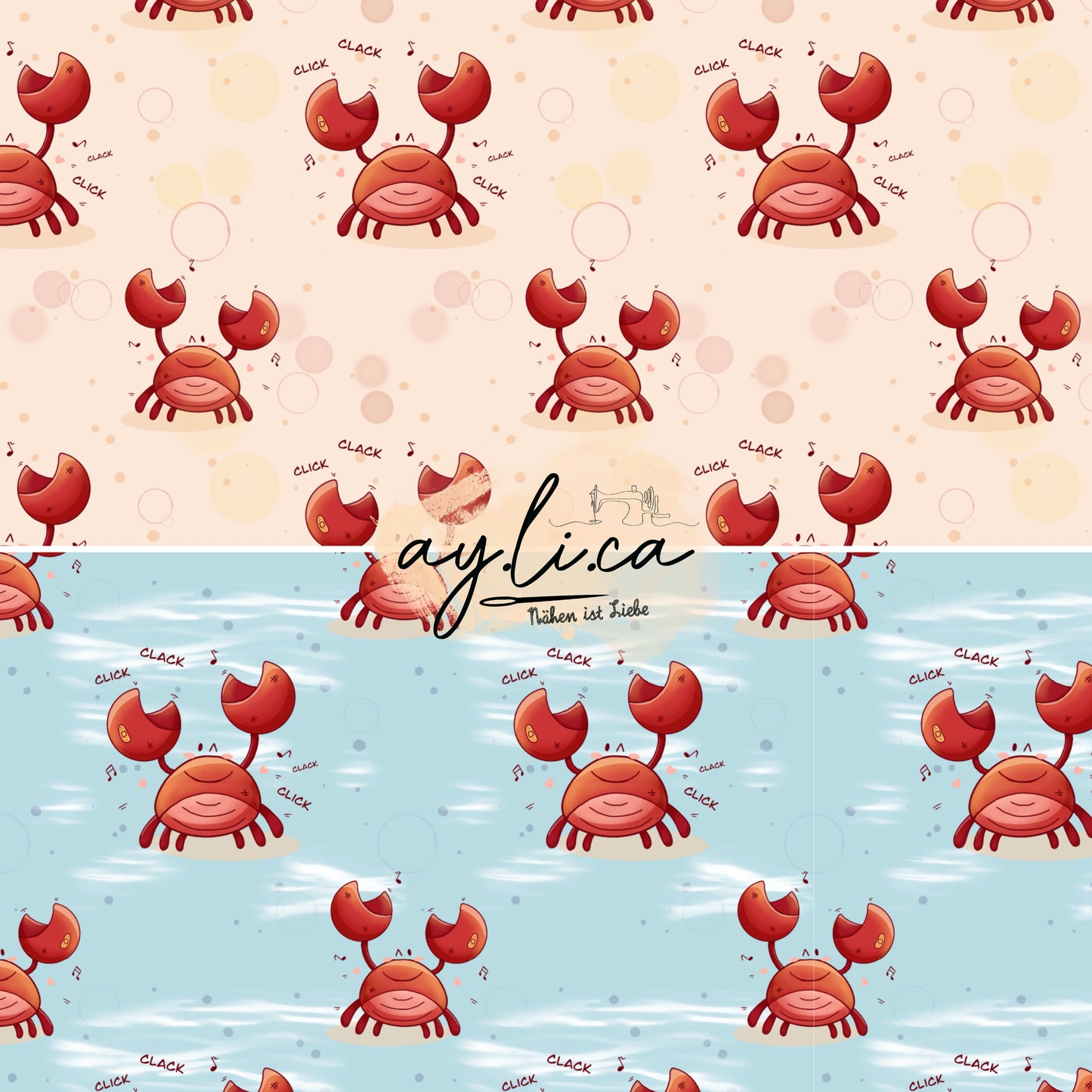 CUTE CRAB in 2 Farben EXKLUSIV
