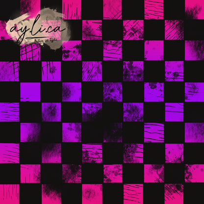 CHECKER KAROS pink Version in 8 Farben exklusiv