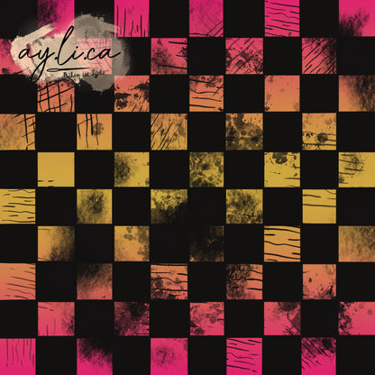 CHECKER KAROS pink Version in 8 Farben exklusiv