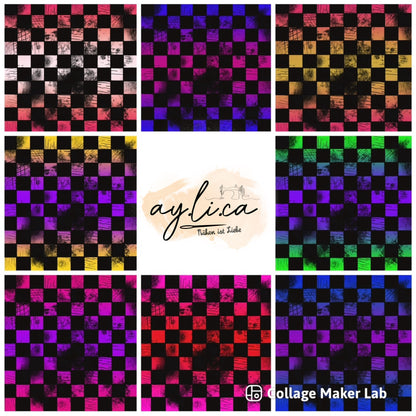 CHECKER KAROS pink Version in 8 Farben exklusiv