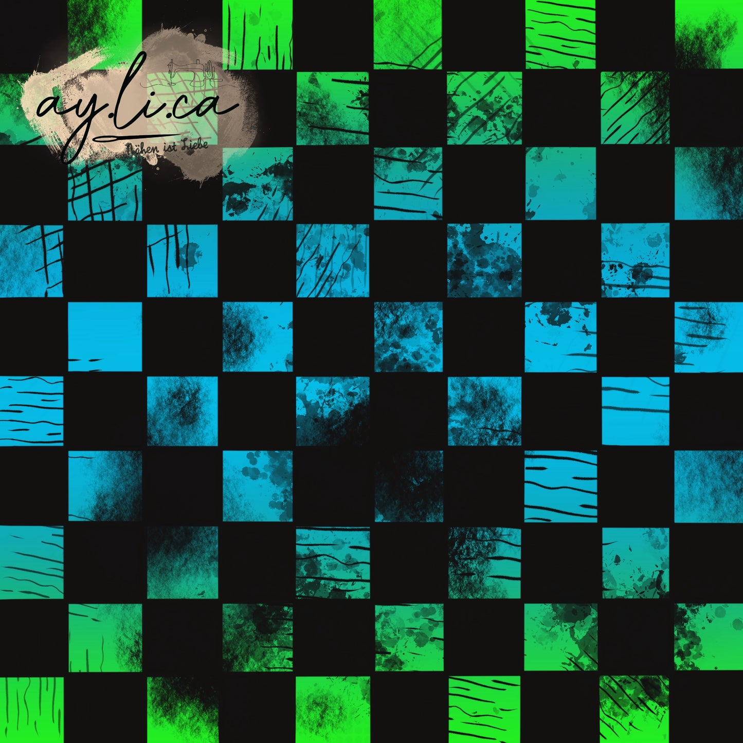 CHECKER KAROS FARBVERLAUF in 8 Farben exklusiv