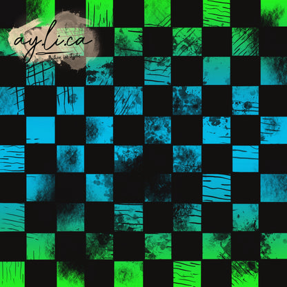 CHECKER KAROS FARBVERLAUF in 8 Farben exklusiv