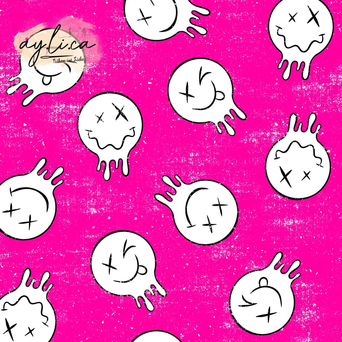 MELTED SMILEY KL in 4 Farben