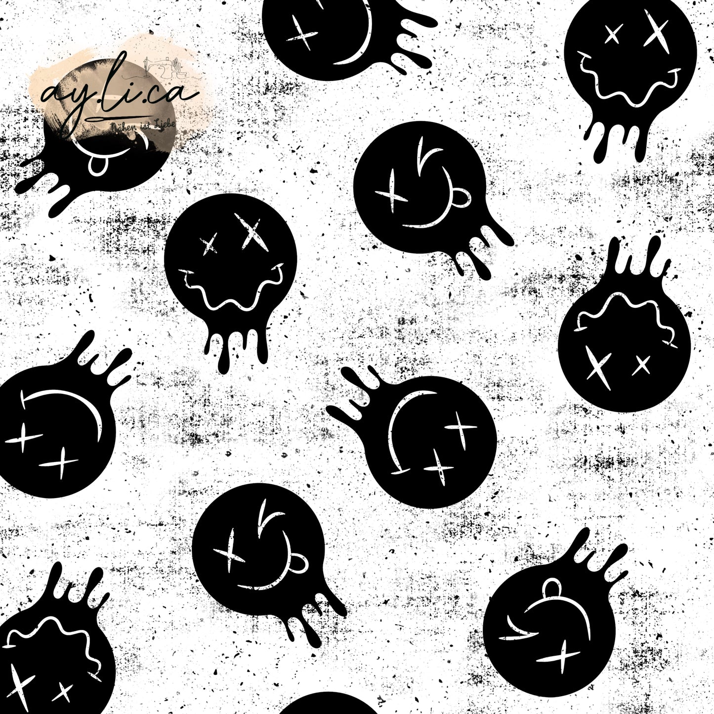 MELTED SMILEY KL in 4 Farben