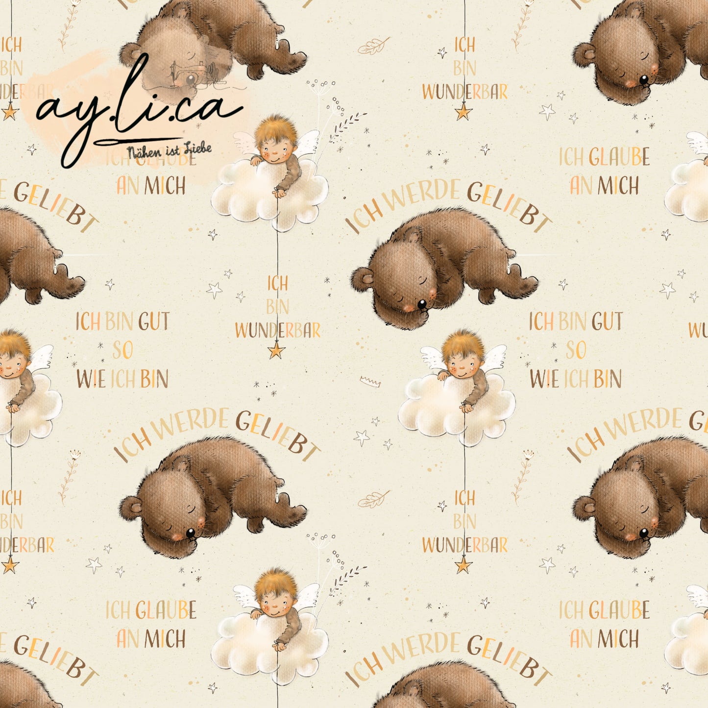 ICH WERDE GELIEBT cremefarbe