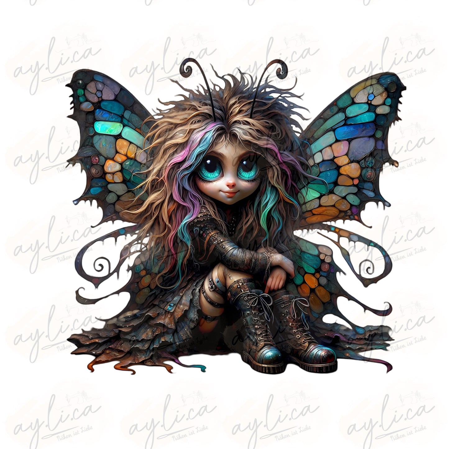 BÜGELBILD DARK FAIRY